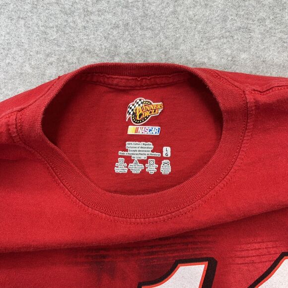 Tony Stewart Nascar Winners Circle Mens Large L Red Racing Graphic Tee READ - Picture 4 of 9